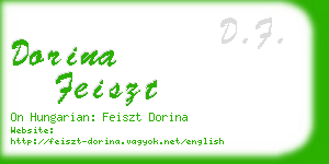 dorina feiszt business card